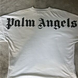 Palm Angels Oversized Big Logo T Shirt
White S